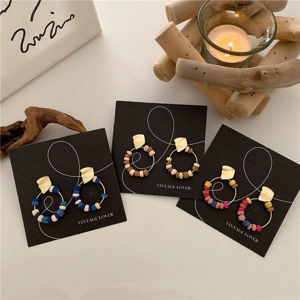 style restoring ancient ways log earrings contracted creative color beaded earrings joker commuter temperament, Golden;silver
style restoring ancient ways log earrings contracted creative color beaded earrings joker commuter temperament, Golden;silver
