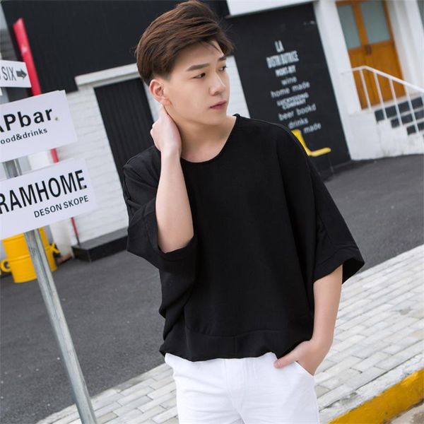 batshirt 7-point sleeve large size slim cover belly loose hip hop t-shirt men yamamoto fashion korean version ins fashion short, White;black
batshirt 7-point sleeve large size slim cover belly loose hip hop t-shirt men yamamoto fashion korean version ins fashion short, White;black