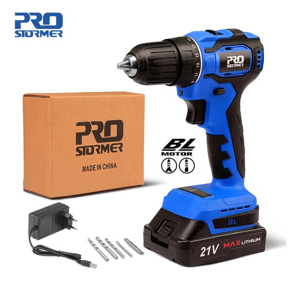 40nm brushless mini electric drill screwdriver cordless 21v 2000mah battery electric screwdriver 5 bits by prostormer c1220
40nm brushless mini electric drill screwdriver cordless 21v 2000mah battery electric screwdriver 5 bits by prostormer c1220
