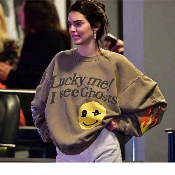 men's hoodies "lucky me i see ghosts" logo print hoodie men women autumn winter cotton sweatshirts tour series1, Black
men's hoodies "lucky me i see ghosts" logo print hoodie men women autumn winter cotton sweatshirts tour series1, Black