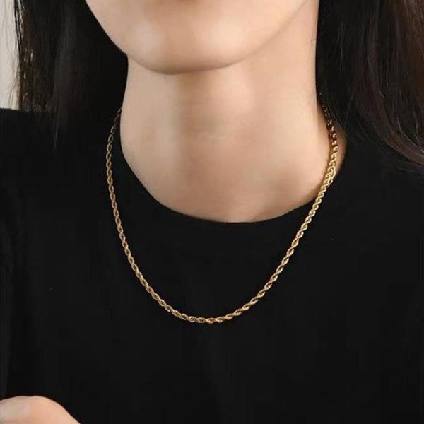 chains bohemian national style stainless steel twisted chain necklace 2021 fashionable and simple net red jewelry gift for women, Silver
chains bohemian national style stainless steel twisted chain necklace 2021 fashionable and simple net red jewelry gift for women, Silver