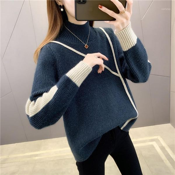 women sweater 2021 new arrival autumn and winter female pullover sweater knitted teenage girl korean style pink khaki brown a531, White;black
women sweater 2021 new arrival autumn and winter female pullover sweater knitted teenage girl korean style pink khaki brown a531, White;black