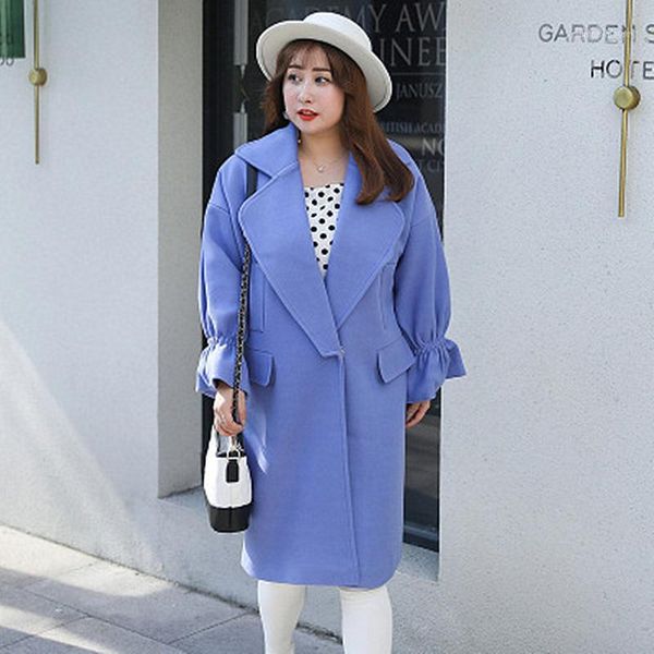 women's wool & blends winter large size women's korean version of the ladies wind coat plus fertilizer to increase multi-color fas, Black
women's wool & blends winter large size women's korean version of the ladies wind coat plus fertilizer to increase multi-color fas, Black