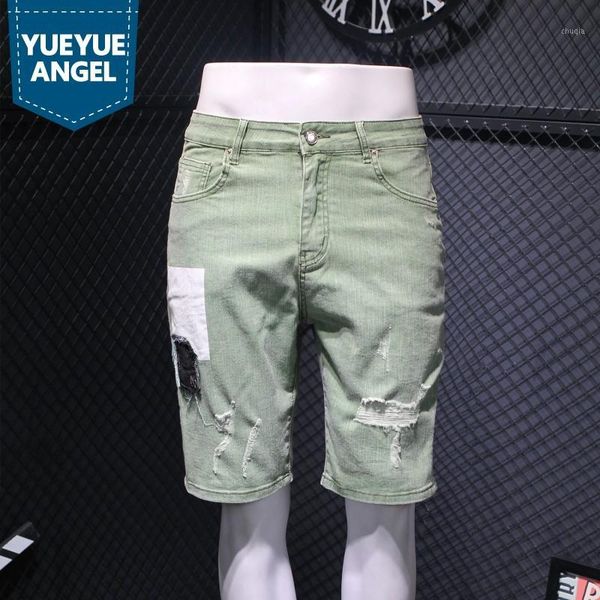 summer green hole denim shorts men fashion patch design straight knee-length shorts holiday casual zipper beach 28-361, Blue
summer green hole denim shorts men fashion patch design straight knee-length shorts holiday casual zipper beach 28-361, Blue