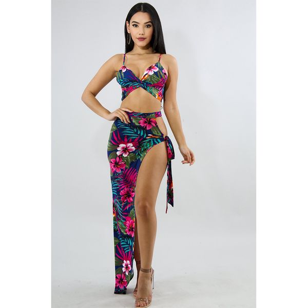 bohemian floral print women sets spaghetti strap v neck crop with skirt two piece set elegant summer beach women outfit y200701, White
bohemian floral print women sets spaghetti strap v neck crop with skirt two piece set elegant summer beach women outfit y200701, White