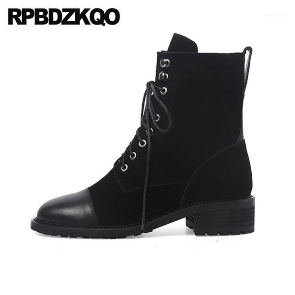boots big size brand plus women shoes suede high heel front lace up casual ankle autumn winter round toe 10 black chunky chinese1
boots big size brand plus women shoes suede high heel front lace up casual ankle autumn winter round toe 10 black chunky chinese1