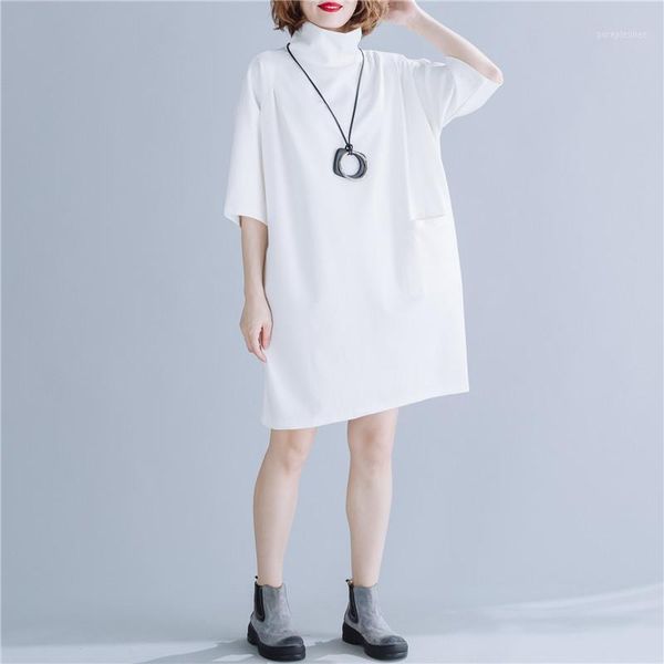 white dress for women literary women dress turtleneck ladies dresses pockets korean loose vestidos de fiesta ukienki1, Black;gray
white dress for women literary women dress turtleneck ladies dresses pockets korean loose vestidos de fiesta ukienki1, Black;gray