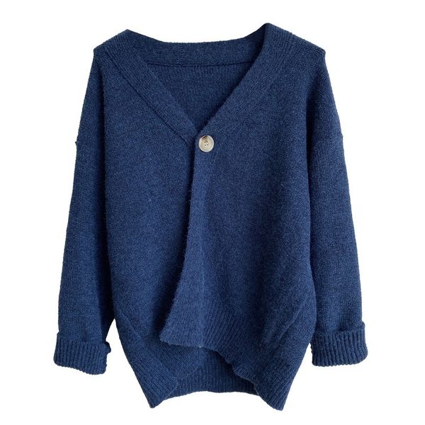 2021 new autumn casual solid colour all-match-neck a button cardigan sweater for woman 6jkl, White;black
2021 new autumn casual solid colour all-match-neck a button cardigan sweater for woman 6jkl, White;black