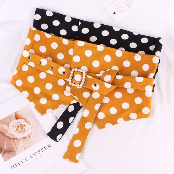 dot wave point decorate super wide waist seal pearl buckle fashion woman belt, Black;brown
dot wave point decorate super wide waist seal pearl buckle fashion woman belt, Black;brown