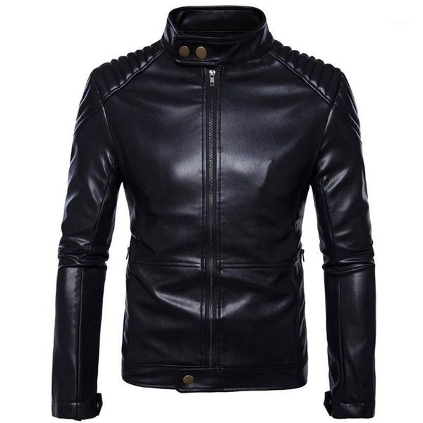 2020 men solid casual moto biker leather jackets man bomber jacket male outwear coat autumn pilot jacket mans cool s--5xl1, Black
2020 men solid casual moto biker leather jackets man bomber jacket male outwear coat autumn pilot jacket mans cool s--5xl1, Black