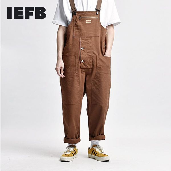 iefb khaki multi pocket tool strap pants men's workwear fashion one piece pants 2021 ins fashion new jumpsuit y55041, Black
iefb khaki multi pocket tool strap pants men's workwear fashion one piece pants 2021 ins fashion new jumpsuit y55041, Black