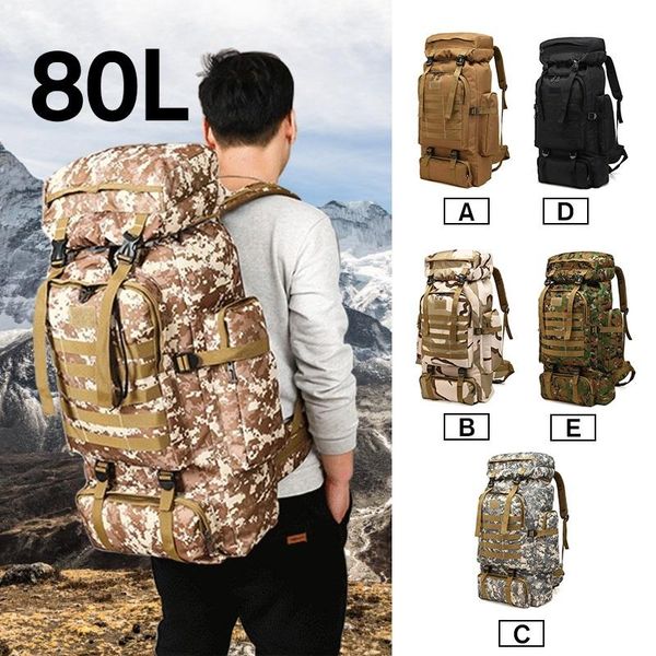 80l outdoor rucksacks climbing bags waterproof tactical backpack sports for outdoor climbing hiking 72x34x17cm
80l outdoor rucksacks climbing bags waterproof tactical backpack sports for outdoor climbing hiking 72x34x17cm