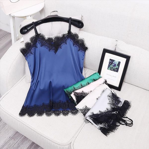 summer lace patchwork womens fashion satin camisole candy color adjustable female sling drop shipping, White
summer lace patchwork womens fashion satin camisole candy color adjustable female sling drop shipping, White