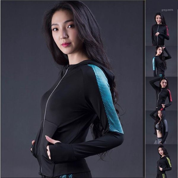 women's fitness outer wear long sleeves high elastic dry tight zipper hooded coat casual running sports jacket1, Black;brown
women's fitness outer wear long sleeves high elastic dry tight zipper hooded coat casual running sports jacket1, Black;brown