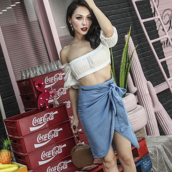 2021 new summer fashions the washed vintage denim thin shirt high rise kind of irregular cut fabric touch skirt widi, Black
2021 new summer fashions the washed vintage denim thin shirt high rise kind of irregular cut fabric touch skirt widi, Black