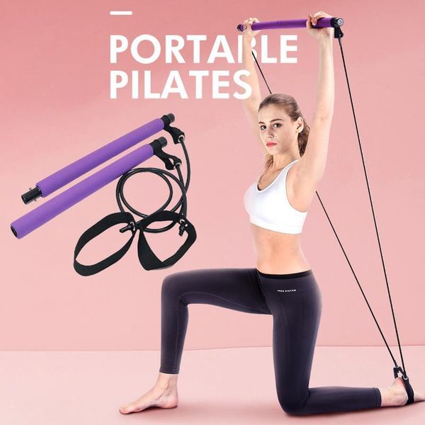pilates bar rod resistance bands elastic portable pilates exercise stick home yoga stick gym equipment for body workout
pilates bar rod resistance bands elastic portable pilates exercise stick home yoga stick gym equipment for body workout