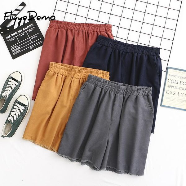 lace summer shorts women cotton linen shorts trousers feminino women's elastic wasit home loose casual plus size 4xl, White;black
lace summer shorts women cotton linen shorts trousers feminino women's elastic wasit home loose casual plus size 4xl, White;black