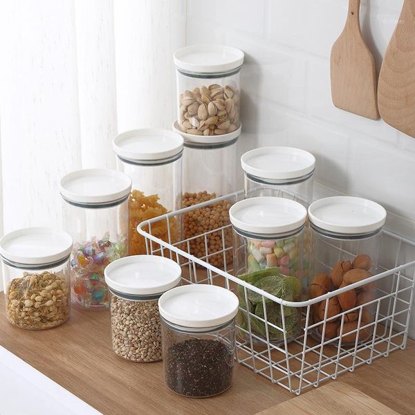 kitchen sealed of grain storage tank household plastic transparent dry goods with lid grains storage box1
kitchen sealed of grain storage tank household plastic transparent dry goods with lid grains storage box1