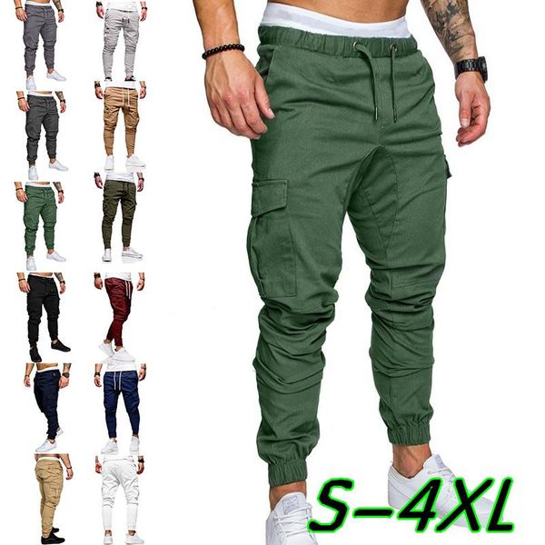 men's pants men sweaterpants 2021 mens cargo joggers sweatpants tracksuit casual solid multi-pocket trousers, Black
men's pants men sweaterpants 2021 mens cargo joggers sweatpants tracksuit casual solid multi-pocket trousers, Black