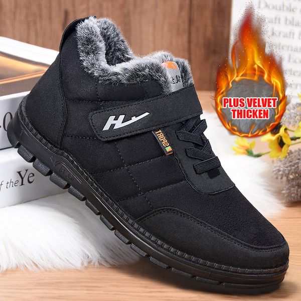 inverno com pele quente neve homens trabalho sapatos casuais borracha leve botas de tornozelo tnis masculino outono, Black
inverno com pele quente neve homens trabalho sapatos casuais borracha leve botas de tornozelo tnis masculino outono, Black