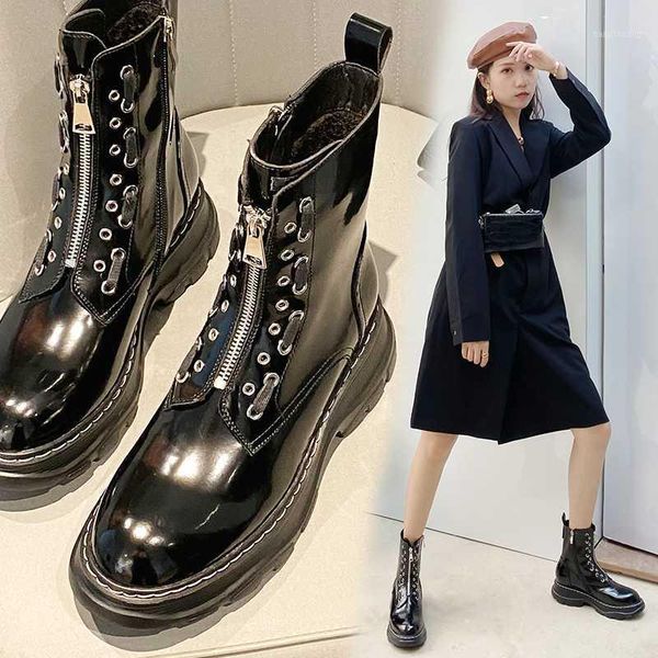 2020 spring and autumn new personality trend short boots wild leather thick bottom middle heel zipper women boots x1711, Black
2020 spring and autumn new personality trend short boots wild leather thick bottom middle heel zipper women boots x1711, Black