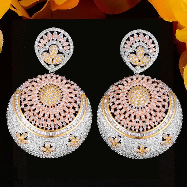 godki big bold tricolor african dangle earrings for women wedding cubic zirconia dubai bridal earring jewelry accessories 2020, Silver
godki big bold tricolor african dangle earrings for women wedding cubic zirconia dubai bridal earring jewelry accessories 2020, Silver