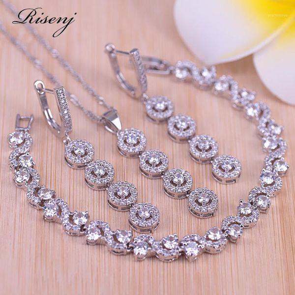 Risenj Top White Cubic Zircon Silver 925 Jewellry Earrings Necklcae Bracelet Set For Women Best Wedding/Engagement Jewellry1, Slivery;golden
Risenj Top White Cubic Zircon Silver 925 Jewellry Earrings Necklcae Bracelet Set For Women Best Wedding/Engagement Jewellry1, Slivery;golden