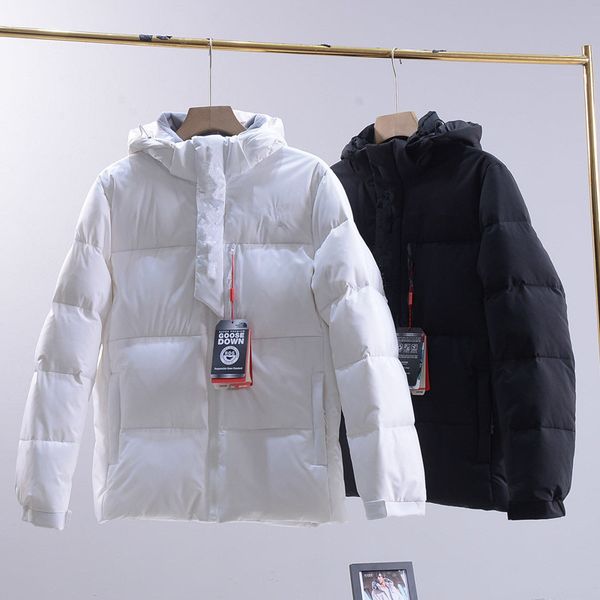 american brand embroidered logo pattern down jacket winter outdoor short style warm down jacket for men and women, Black
american brand embroidered logo pattern down jacket winter outdoor short style warm down jacket for men and women, Black