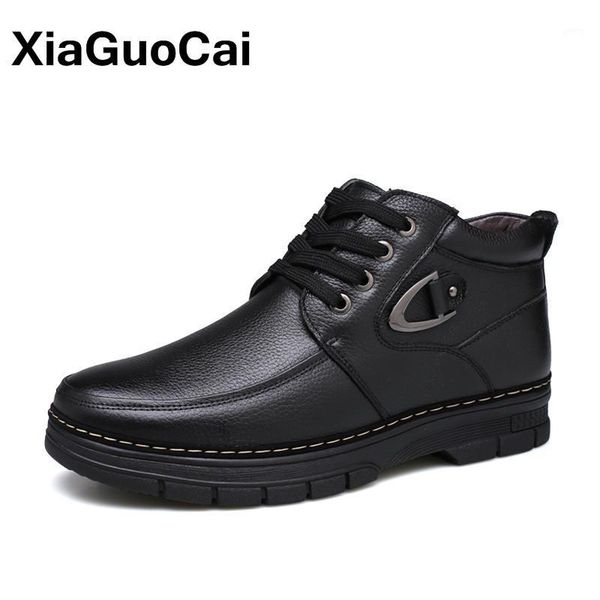 winter men ankle boots genuine cow leather casual snow boots with fur platform male warm plush shoes classic father's footwear1, Black
winter men ankle boots genuine cow leather casual snow boots with fur platform male warm plush shoes classic father's footwear1, Black