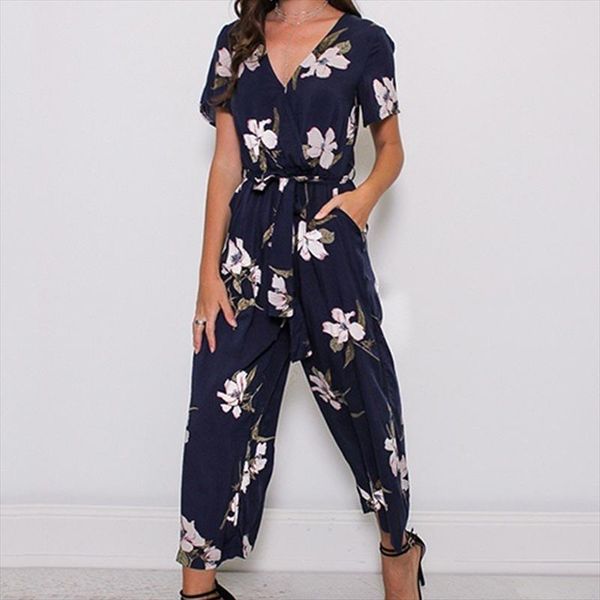new women printing short sleeve v neck fashion jumpsuit for summer beach party enterizos para mujer largos elegantes, Black;white
new women printing short sleeve v neck fashion jumpsuit for summer beach party enterizos para mujer largos elegantes, Black;white