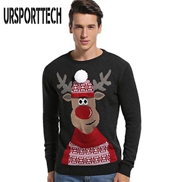ursporttech ugly christmas sweater men pullover slim fit jumpers knitwear warm autumn christmas deer sweater casual men clothing 201221, White;black
ursporttech ugly christmas sweater men pullover slim fit jumpers knitwear warm autumn christmas deer sweater casual men clothing 201221, White;black