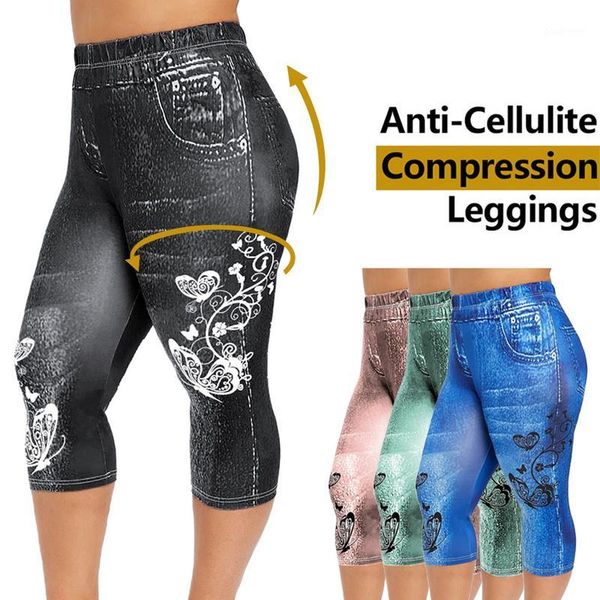 ladies denim print pants print high waist summer fitness pants casual ladies cropped trousers running pant1, Blue
ladies denim print pants print high waist summer fitness pants casual ladies cropped trousers running pant1, Blue