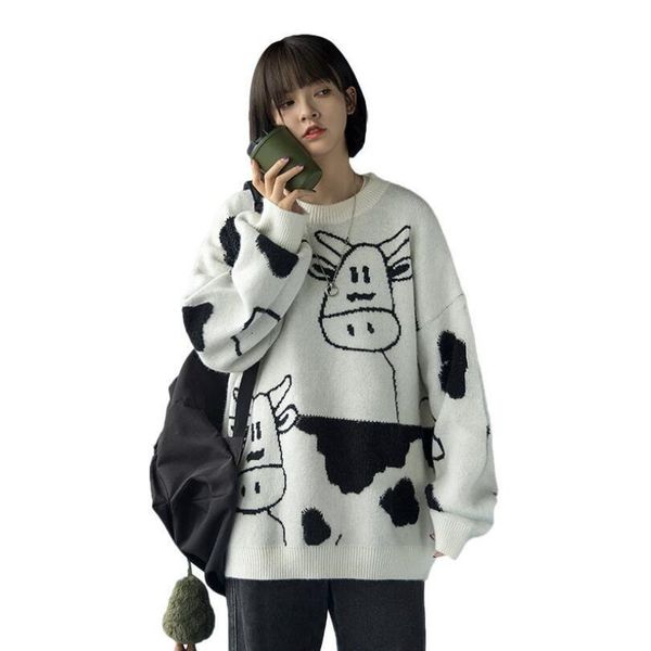 2021 casual cow print female winter loose neck slacker femme harajuku sweater nice mesh jumper sweet p2173 sj0z, White;black
2021 casual cow print female winter loose neck slacker femme harajuku sweater nice mesh jumper sweet p2173 sj0z, White;black