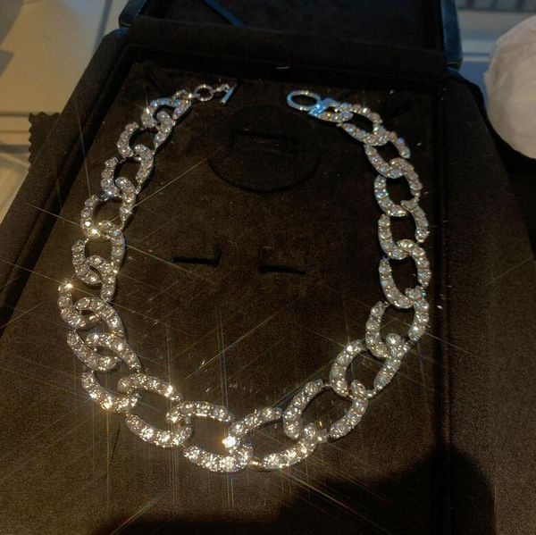 women's full diamond chain thick necklace bright sparkling diamond necklace for friends gifts jewelry clothing accessories, Black
women's full diamond chain thick necklace bright sparkling diamond necklace for friends gifts jewelry clothing accessories, Black
