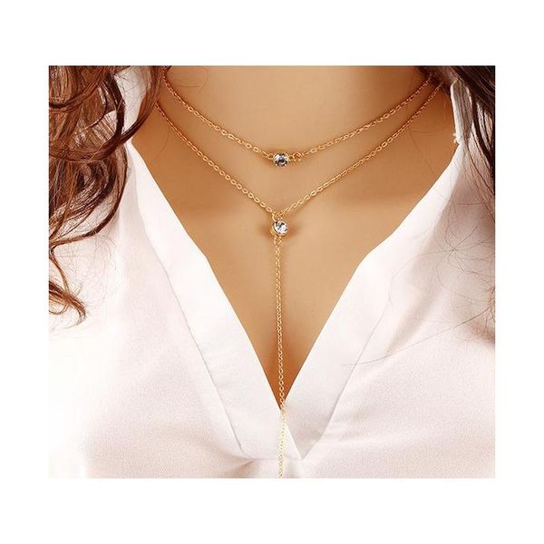 fashion crystal rhinestone sequins necklace temperament multi - layered metal pendants chain clasp jewelry whole sqczcf beauty888, Silver
fashion crystal rhinestone sequins necklace temperament multi - layered metal pendants chain clasp jewelry whole sqczcf beauty888, Silver