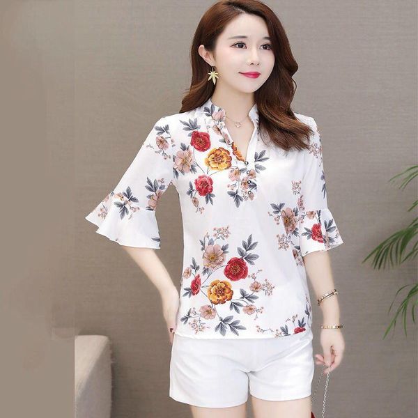 women's blouses & shirts 2021 autumn fashion women blouse chiffon printed shirt long sleeve casual loose blusas feminina, White
women's blouses & shirts 2021 autumn fashion women blouse chiffon printed shirt long sleeve casual loose blusas feminina, White