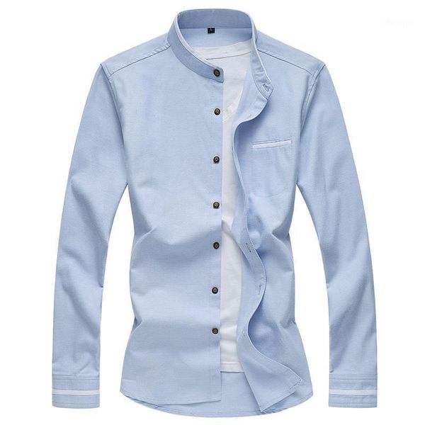 long sleeve shirts men solid stand collar mens shirts 2021 autumn mens dress slim fit social male plus size -7xl1, White;black
long sleeve shirts men solid stand collar mens shirts 2021 autumn mens dress slim fit social male plus size -7xl1, White;black