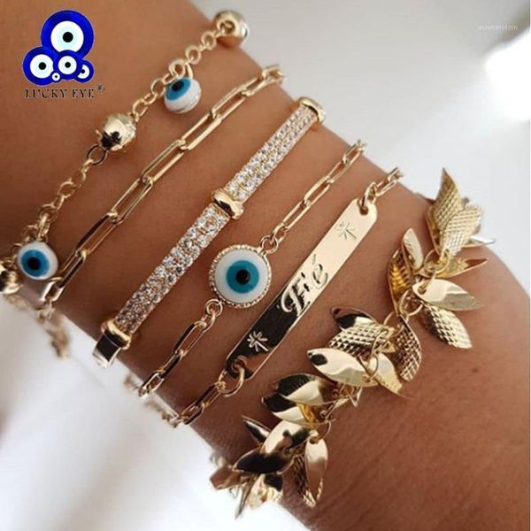 lucky eye tree leaf turkish evil eye charm bracelet set gold color chain bracelet adjustable for women girls boho jewelry le5061, Golden;silver
lucky eye tree leaf turkish evil eye charm bracelet set gold color chain bracelet adjustable for women girls boho jewelry le5061, Golden;silver