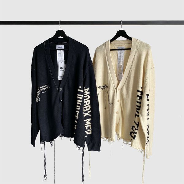 2021 new cardigan tassel destruction doublet marry me sweater men women black apricot vintage knitted crewneck 3av6, White;black
2021 new cardigan tassel destruction doublet marry me sweater men women black apricot vintage knitted crewneck 3av6, White;black