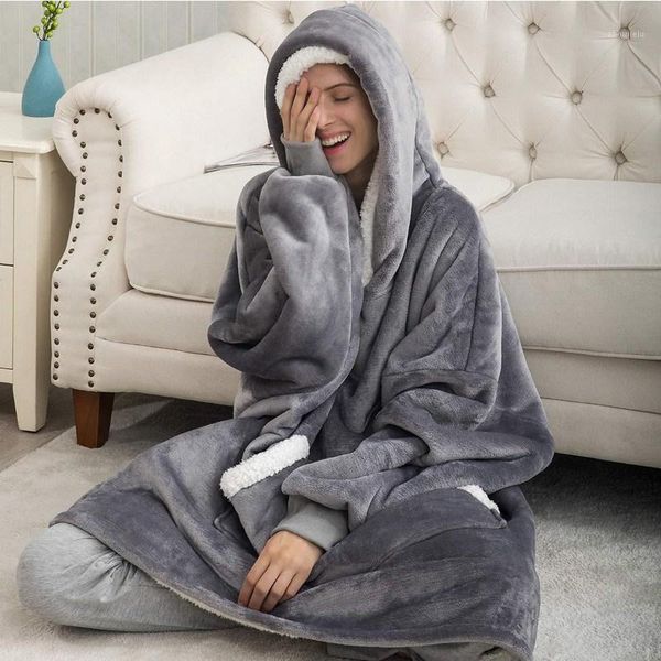 wenyujh oversized hoodie blanket with sleeves sweatshirt plaid winter fleece hoody women pocket female oversize hood1, Black
wenyujh oversized hoodie blanket with sleeves sweatshirt plaid winter fleece hoody women pocket female oversize hood1, Black