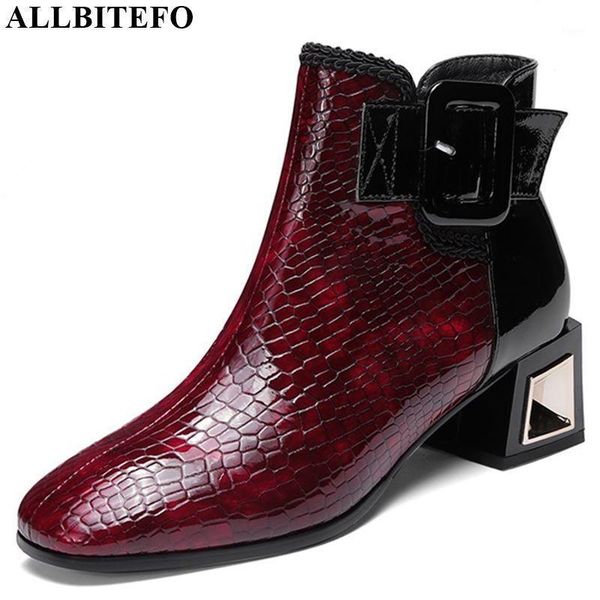 allbitefo genuine leather belt buckle women boots autumn winter fashion girls boots square toe ankle1, Black
allbitefo genuine leather belt buckle women boots autumn winter fashion girls boots square toe ankle1, Black