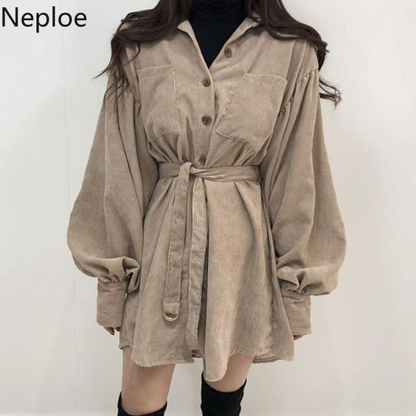 neploe korean chic dress for women turn-down collar single breasted vestidos lace up slim waist robe casual corduroy dresses1, Black;gray
neploe korean chic dress for women turn-down collar single breasted vestidos lace up slim waist robe casual corduroy dresses1, Black;gray