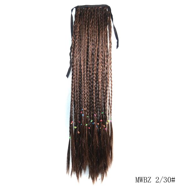 bosnian national style binding ponytail women's long straight hair small braid color pigtail ponytail, Black
bosnian national style binding ponytail women's long straight hair small braid color pigtail ponytail, Black