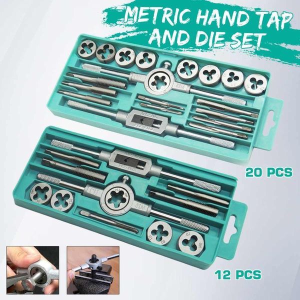 doersupp 12/20pcs set metric hand tap and die set m3-m12 screw thread plugs straight taper reamer tools1 
doersupp 12/20pcs set metric hand tap and die set m3-m12 screw thread plugs straight taper reamer tools1