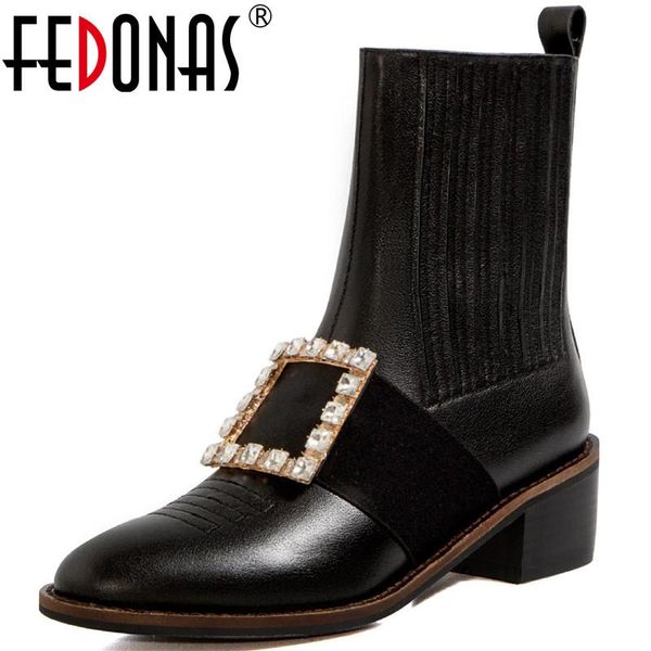 boots fedonas rhinestone ankle for women fall winter genuine leatehr high heels elegant party, Black
boots fedonas rhinestone ankle for women fall winter genuine leatehr high heels elegant party, Black
