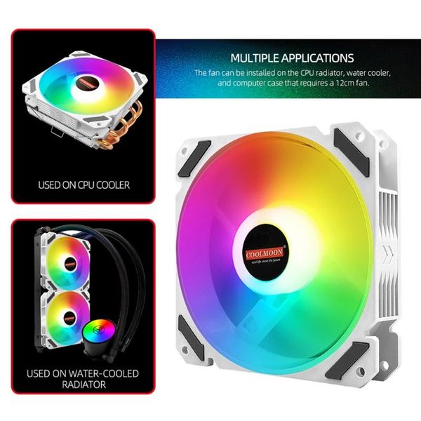 coolmoon 120mm pwm argb pc case fan quiet 4 pin rgb cooling fan for cpu computer 35ea
coolmoon 120mm pwm argb pc case fan quiet 4 pin rgb cooling fan for cpu computer 35ea