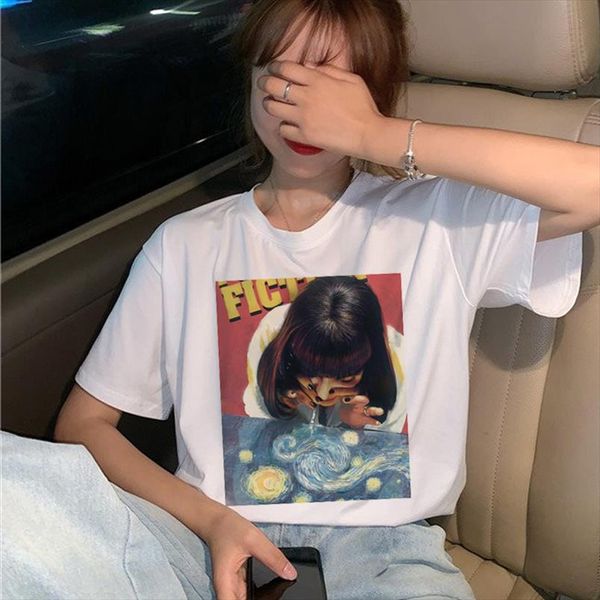 новая пульпа фантастики фильм футболка женщин harajuku ullzang 90s корейская футболка эстетическая смешная печать футболки графические топ т, White
новая пульпа фантастики фильм футболка женщин harajuku ullzang 90s корейская футболка эстетическая смешная печать футболки графические топ т, White