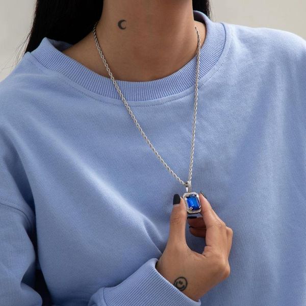 lacteo gothic cuban chain colorful rhinestone pendant necklace hip hop stainless steel chain choker necklace for women and men, Silver
lacteo gothic cuban chain colorful rhinestone pendant necklace hip hop stainless steel chain choker necklace for women and men, Silver