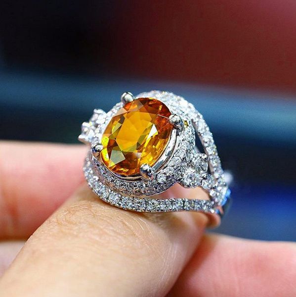 new european and american new fashion champagne yellow zircon ring wedding jewelry, Golden;silver
new european and american new fashion champagne yellow zircon ring wedding jewelry, Golden;silver