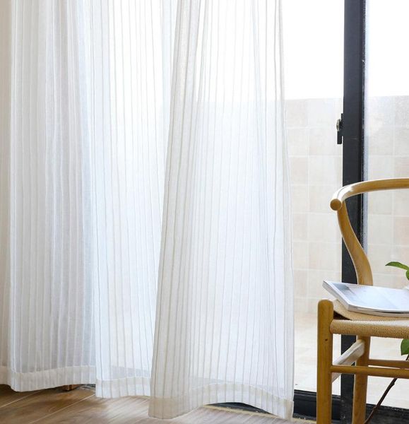 curtain & drapes simple and modern nordic style white gauze korean cotton linen striped screen for living room bedroom
curtain & drapes simple and modern nordic style white gauze korean cotton linen striped screen for living room bedroom